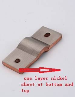 Why flexible copper busbar not doing surface electroplating but covering nickel sheet?